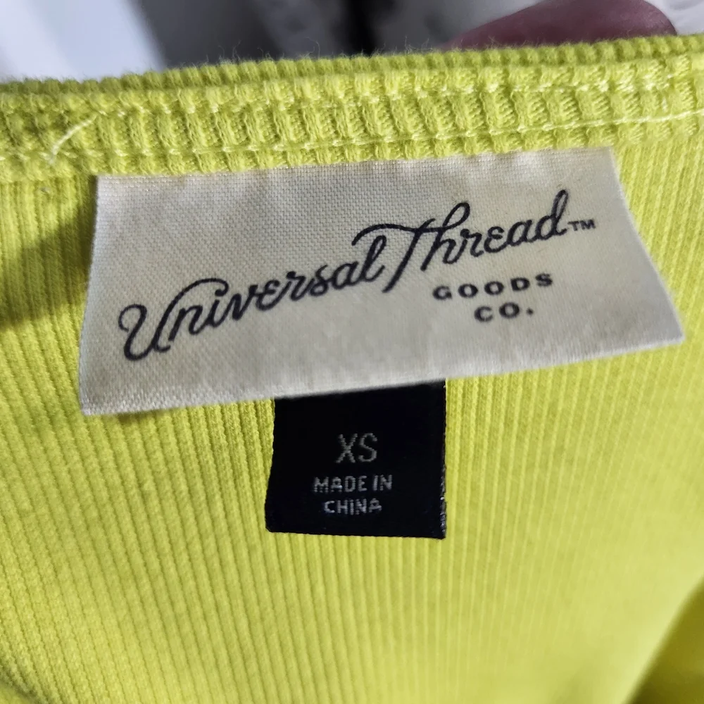 Emo Neon Lime Ribbed Tank Top - Picture 7 of 7